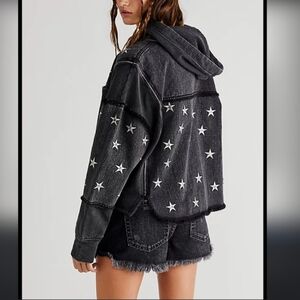 R2 Black Textured Jacket